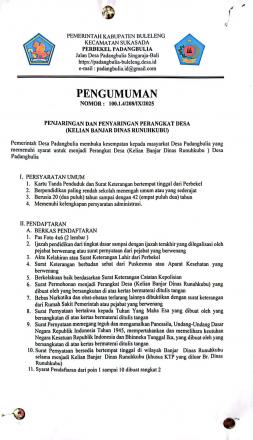 PENGUMUMAN 